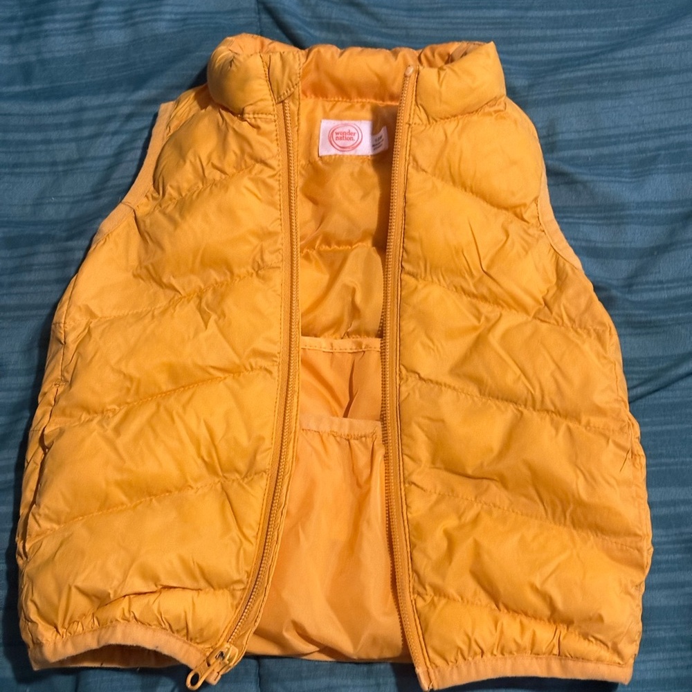 Wonder Nation Sunny Yellow Puffer Vest
